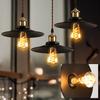 PNRLUX Pendant Set of for Track E26 LED Bulb Remote 22cm 300LM equivalent to Scandinavian Style Ceiling Antique Dining Living Retro Steel No