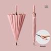 Extra Large Double Person 24-Rib Umbrella with Color-Matched Design and Long Handle
