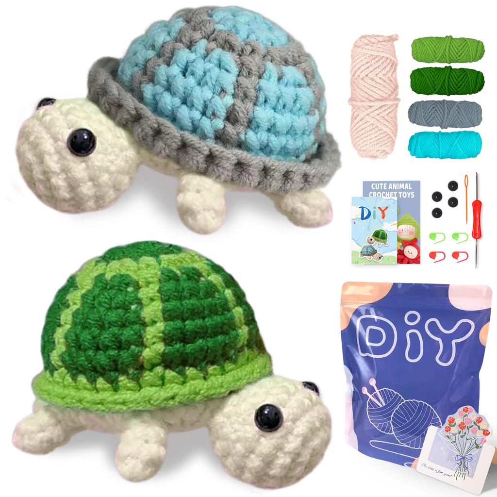 Kit da uncinetto Animal sery per principianti Set iniziale all'uncinetto, Kit da uncinetto fai-da-te per principianti, Kit per uncinetto e maglia passo dopo passo