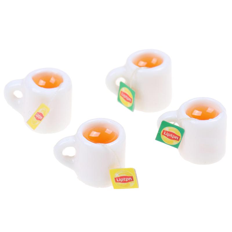 1Pc 1:12 Resin Dollhouse Mini Tea Cup Miniature Dollhouse Accessories Cups Toy
