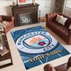 Manchester City Personalized Text Floor Rug Office Rug Design for Decorate room Living Rooms Kitchen Playrooms Anti-slip Rug Anime Office Decor