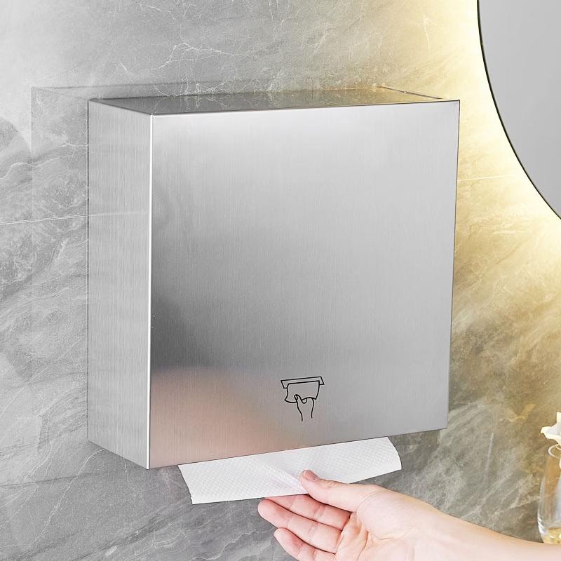OIMG Mirror-Backed Wall-Mounted Tissue and Paper Towel Dispenser