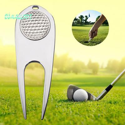 Multi-Functional Golf Divot Tool - Rust-proof, Compact, Portable Zinc Alloy Groove Cleaner