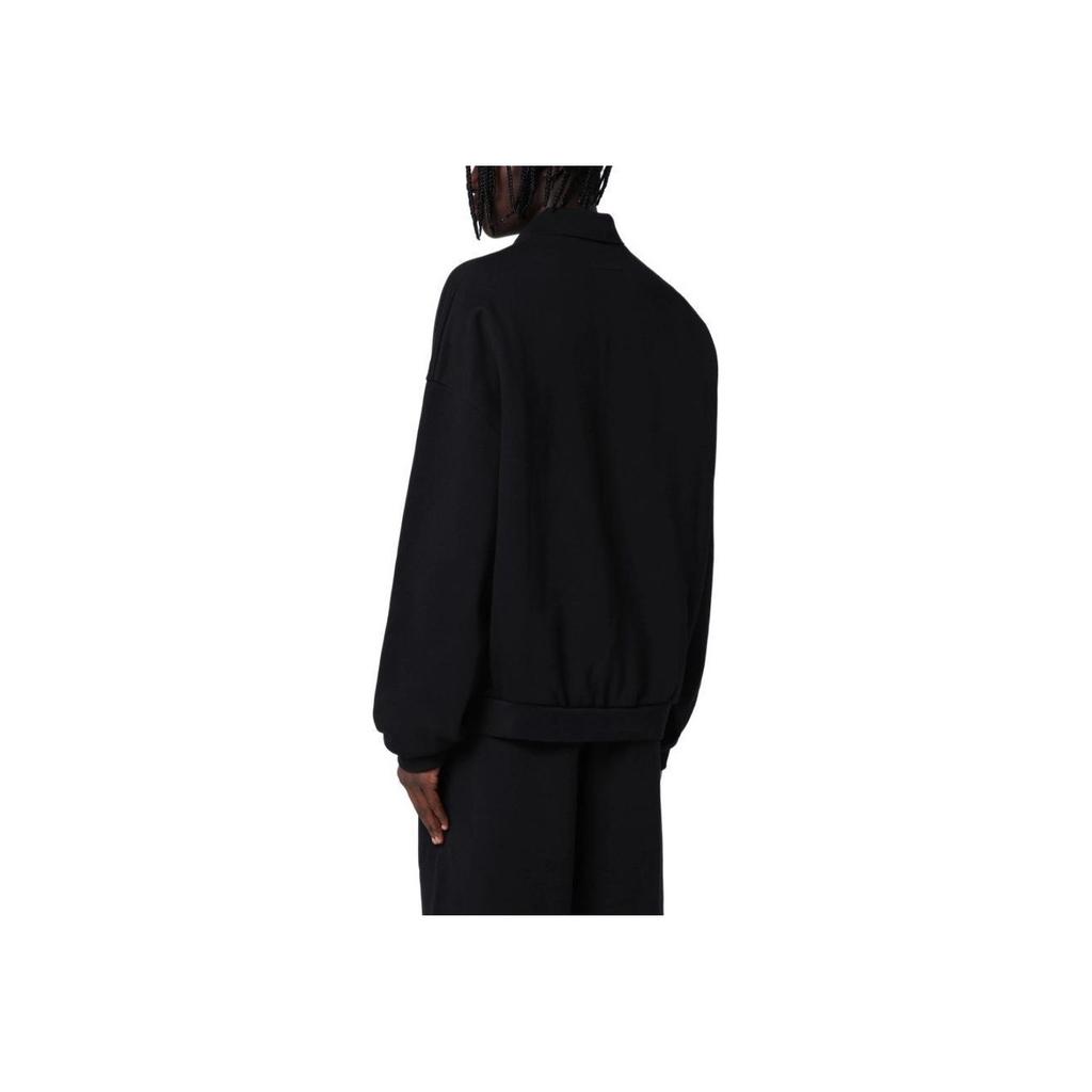 Fear of God Essentials Fleece Polo Black Men Tops 192BT244390F