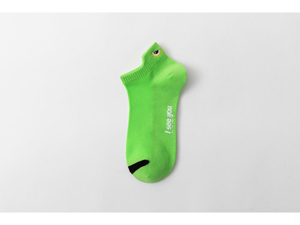 Men's 3D Ears Short Socks - Breathable Low-Cut Sports Mesh, Trendy for Spring/Summer.