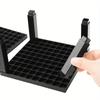 96 Grid Black Socket Pen Holder Painting Brushes Holder, Detachable Plastic Stationery Storage Tool Desk Organizer