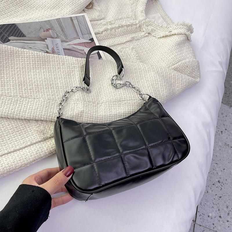 

Chic Unique Handheld Purse Trendy Single Shoulder Bag Popular Underarm Bag For Women Ideal For Daily Use чёрный