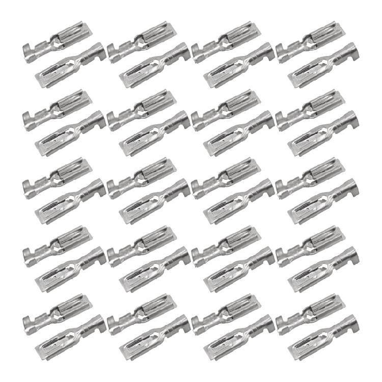 100Pcs Female Quick Connection Terminals 2.8Mm Corrosion Resistant High Conductivity for DIY Automotive Wiring Projects