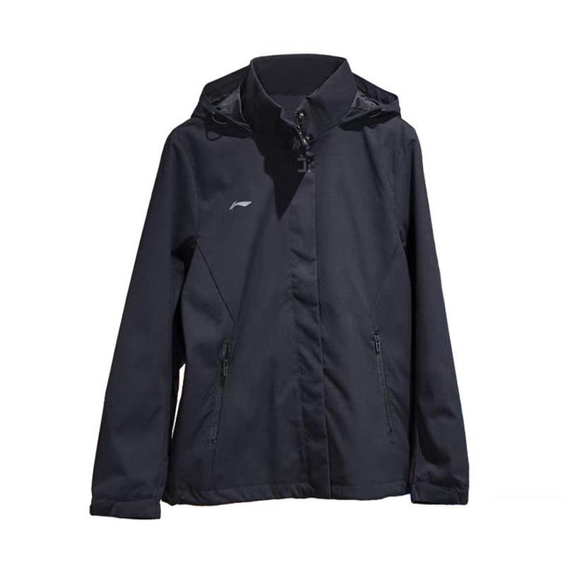 

Li-Ning Lightweight Comfortable Zip-Up Hooded Jacket Spring Autumn Sports Windbreaker Women jackets AFDZA18-6 XXL