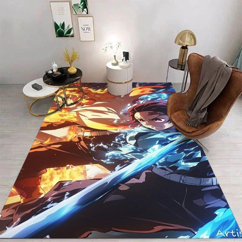 Anime Cool Character Carpet for Bedroom Living Room Sofa Home Doormat Kitchen Decoration Kid Game Area Mat Non-slip Floor Rugs