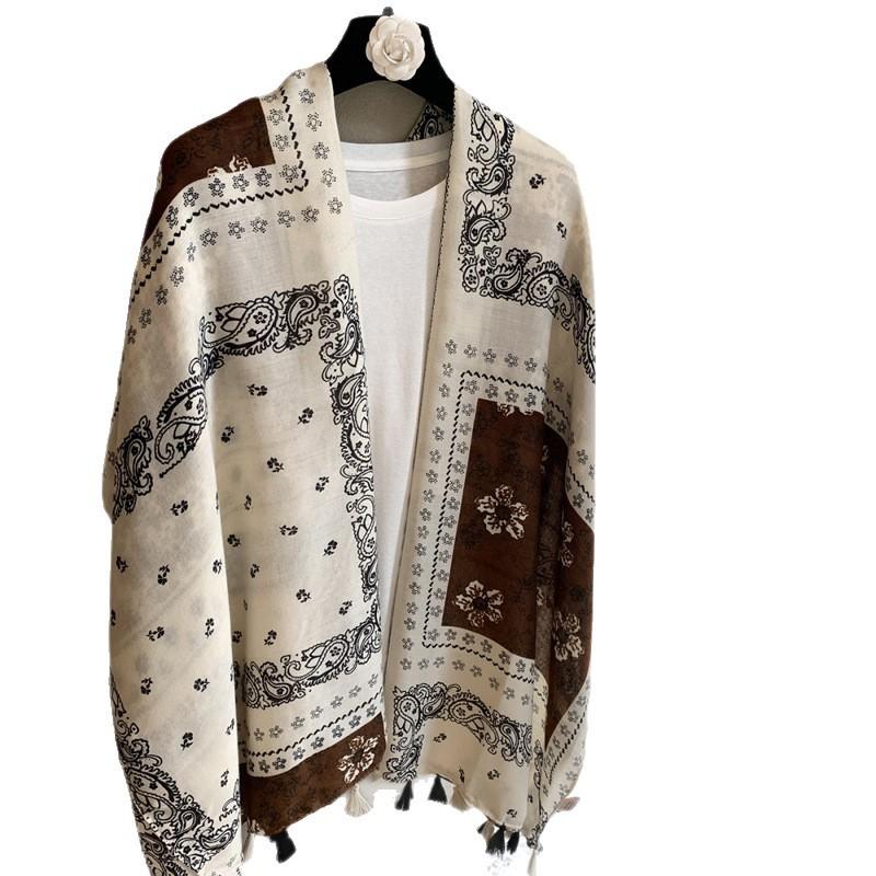 Soft Vintage Lightweight Scarf For All Season Sun Protection