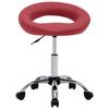 VidaXL Chaise pivotante à dîner Rouge bordeaux Similicuir