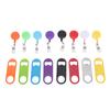 8 Pack Retractable Flat Bottle Openers with Round Badge Reel Clip Bartender Beer Opener for Camping Home Anniversaries
