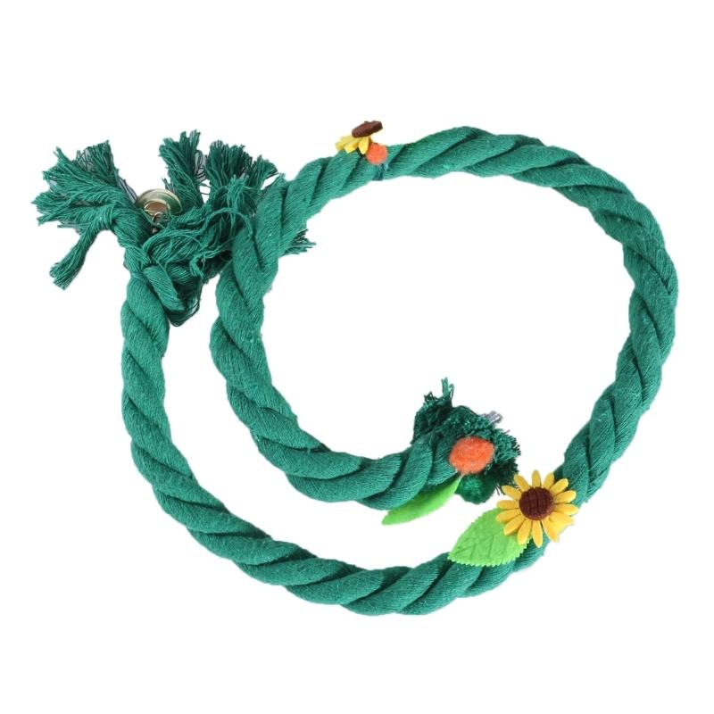 Rope Swing Bird Toy Standing Perch Toy Parakeets Birdcage Perches Bird Supply Lovebirds Grinding Exercising Toy 1