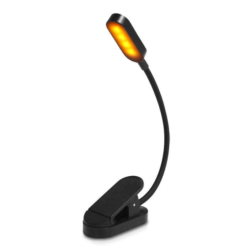 USB Rechargeable LED Clip-On Reading Lamp: Eye Protection, Portable Mini Desk Light for Students and Night Reading
