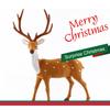 Simulation Plush Reindeer Standing Christmas Sika Deer Xmas Elk Holiday Reindeer Figures, Lifelike Stuffed 15/20/25/30/35cm