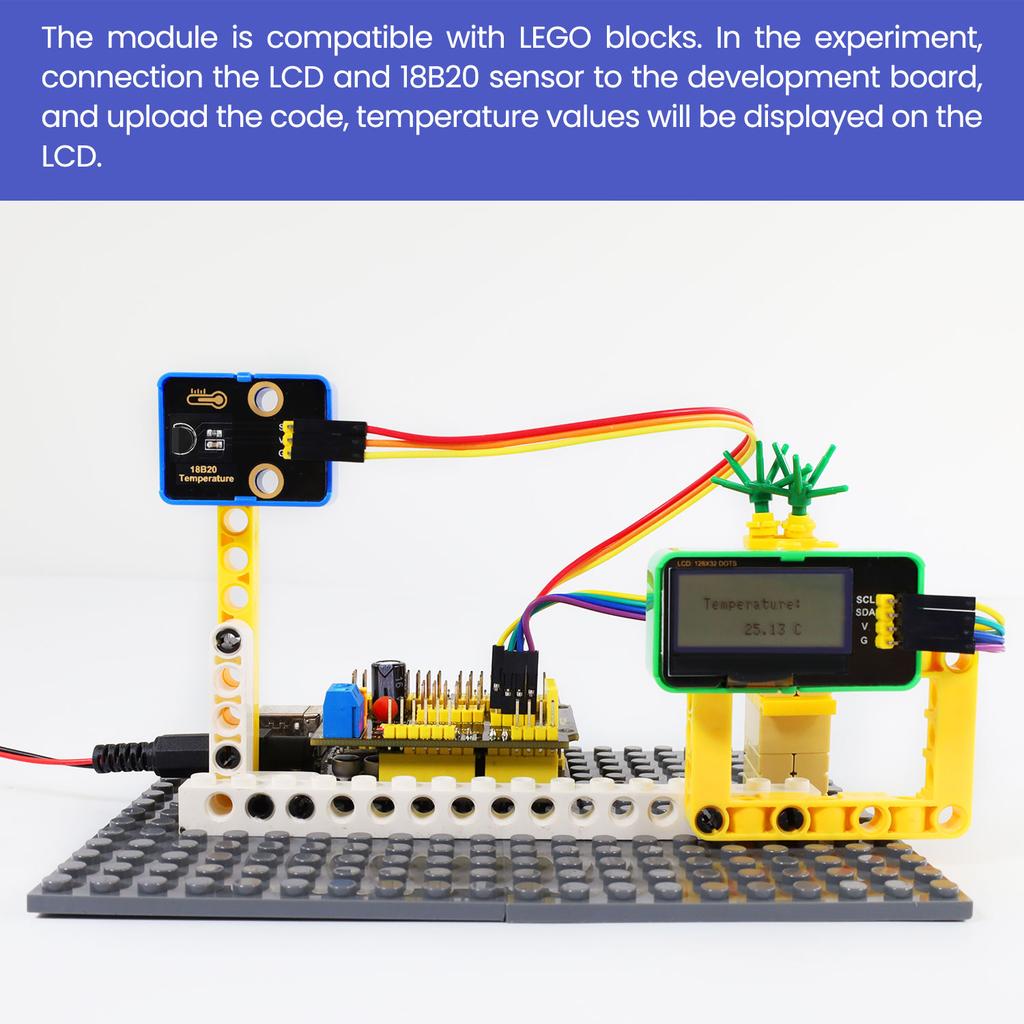 NEW LM35 Temperature Sensor /18B20 Temperature Sensor for Arduino Projects Temperature Detection Compatible With Lego Blocks