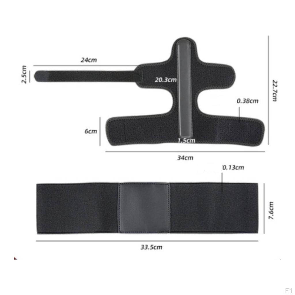 Golf Swing Assist Strap Stabilizing Wrist Support with Aluminum Strip Adjustable Practice Tool for