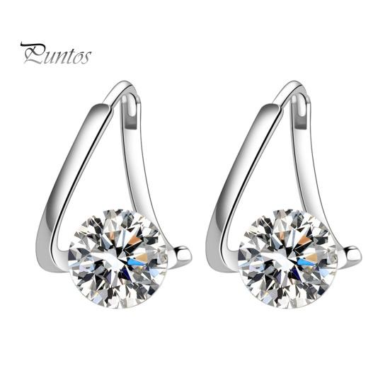 

1 пара женских висячих сережек из полированной меди с кубическим цирконием, нерегулярные серьги-гвоздики с гальваническим покрытием для вечеринки, свидания, выпускного вечера серебряный