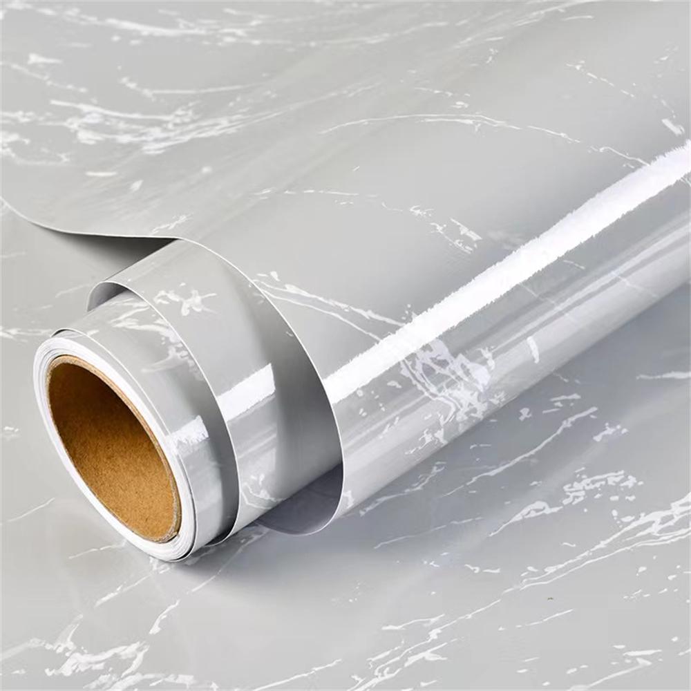 Marble Vinyl Film Self Adhesive Wallpaper for Bathroom Kitchen Cupboard Countertops Contact Paper PVC Waterproof Wall Stickers