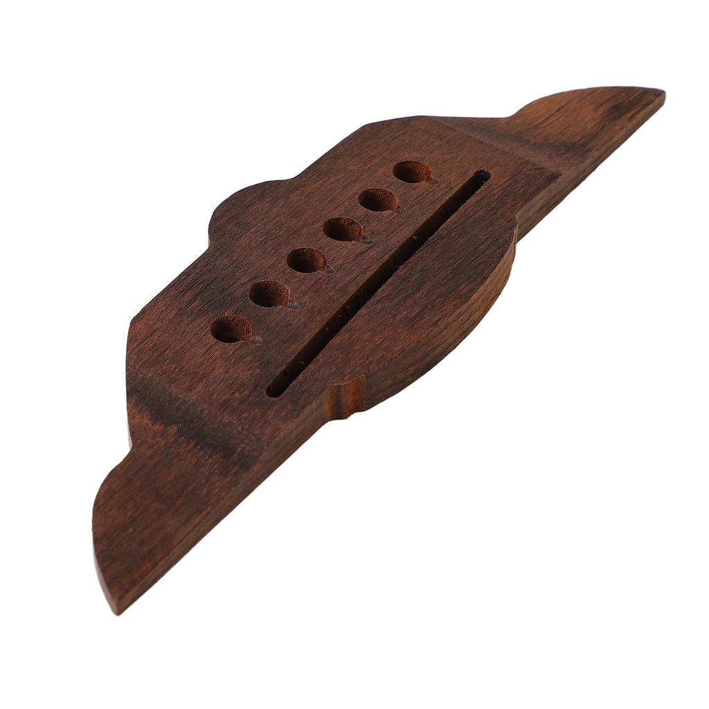 Wooden Guitar Bridge Swallow Shape Rosewood Delicate Acoustic Guitar Bridge Part Replacement