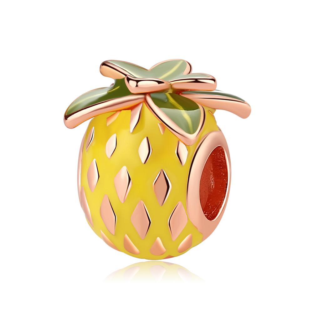 Original 925 Sterling copper Charm Bead Family Tree Mom Pendant Safety Chain Charms Rose Gold Fit Brand Bracelets DIY Zircon