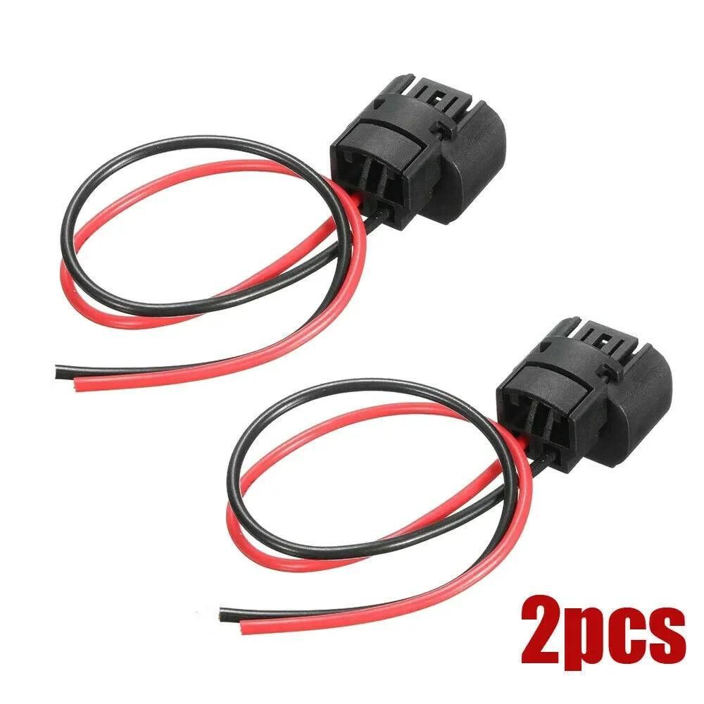 2pcs Car Lamp Holder 80 Degrees Celsius Wire Pigtail Female PS24W 5202 H16 Two Harness Fog Light Bulb Connector Plugs