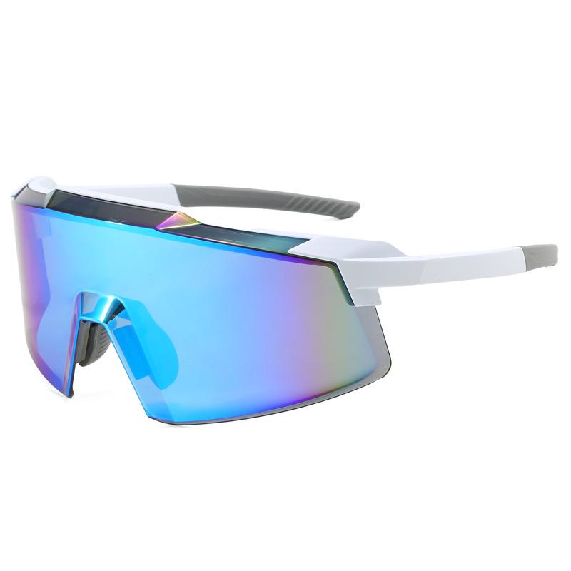 Men's Iridescent Cycling Sunglasses - Windproof Outdoor Sports Shades