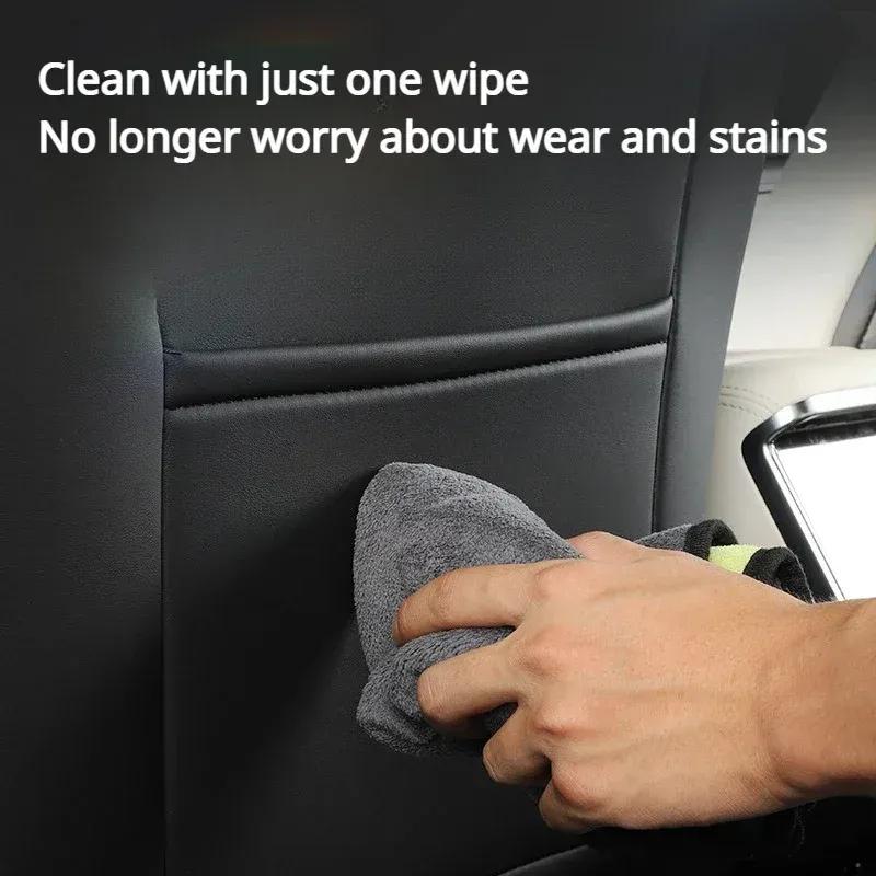 Seat Back Anti Kick Pad for Tesla Model S X Seat Backrest Protective Mat Wear-resistant Child Anti Dirty Car Accessories 2024