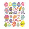 Cartoon Rabbit & Colored Eggs Static Cling Window Decor Stickers for Easter