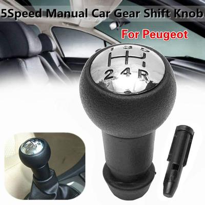 5 Speed Gear Stick Shift Knob Lever Pen Adapter Replacement For Peugeot 206 207 307 308 407 For Citroen C4 Picasso Berlingo 2009