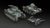 IBG 1/72 Japanese Type 89 Medium Tank (Late Model) + Type 95 Light Tank (Ha-Go) with Cart Plastic Model Kit PB72042 (Tank)