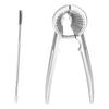 Aluminum Alloy Walnut Nutcracker with Walnut Needle   Walnut Clip Opener Clamp