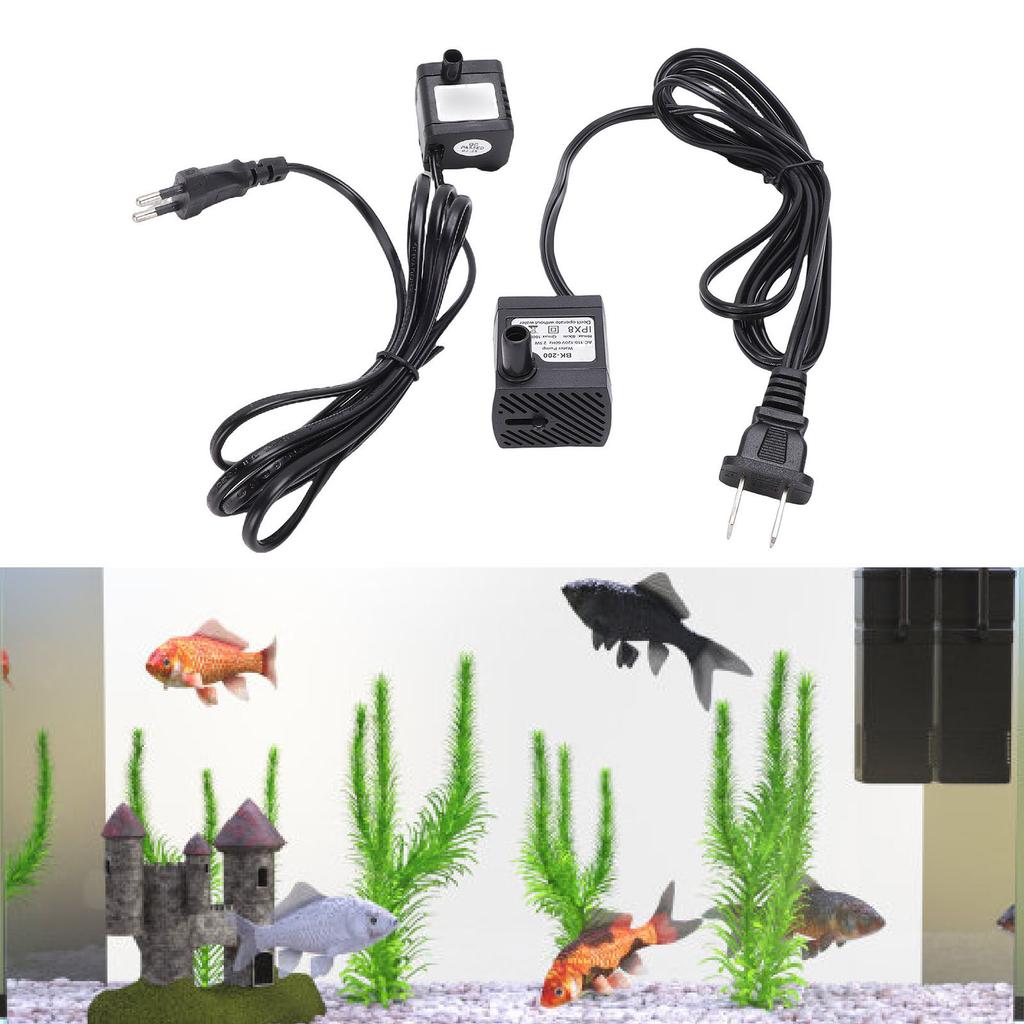 Pet Water Fountain Pump Low Noise Waterproofing Compact Multifunctional Fish Submersible Pump Fish Submersible Pump