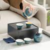 Travel tea set Outdoor simple portable teapot Household Kung Fu tea set Kuaike cup business gift