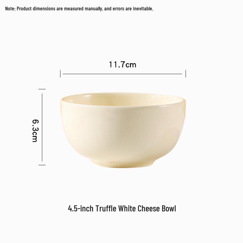 Set of 10 Creamy Ceramic Rice Bowls - Creative, Versatile, and Stylish for 2024