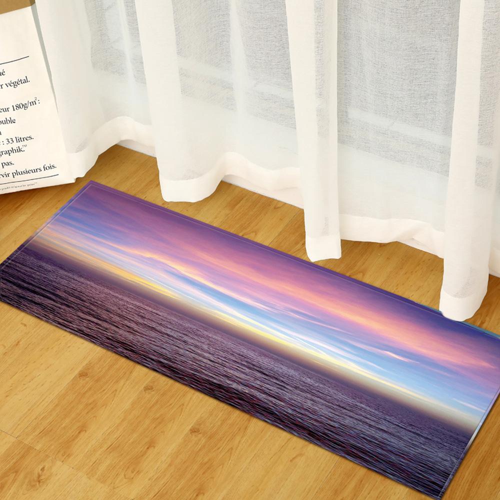 Scenic Dust Removal Door Mat Kitchen Absorbent Strip Bathroom Non-Slip Mat Bedroom Living Room Floor Mat Carpet