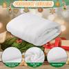 Runtowo Simulation Snowflake 80x240cm Christmas Tree Skirt ,Artificial Cotton Christmas Snow Cover 2026 Merry Christmas Decor