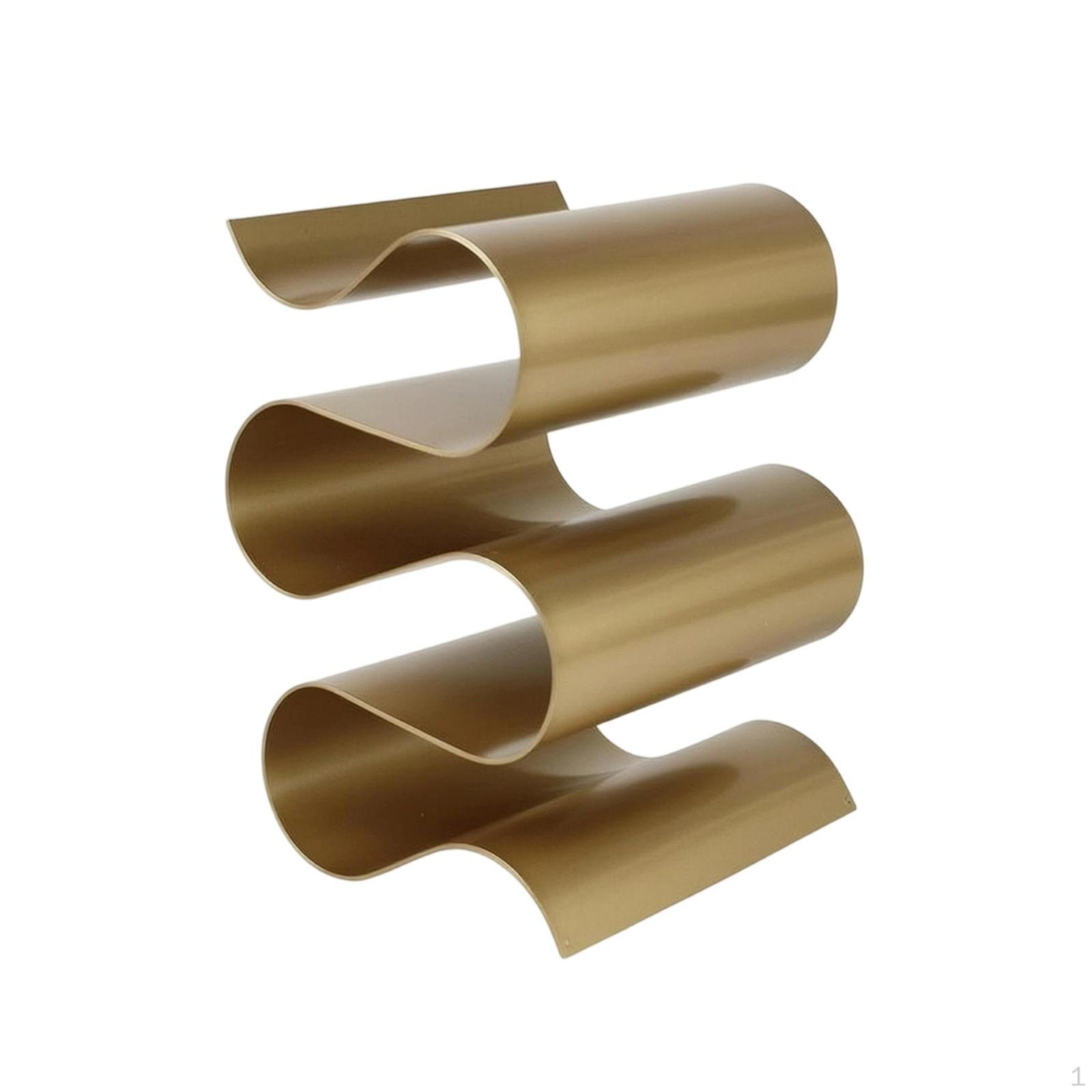 S-Shaped Beverage Rack Sculptural Bottle Display