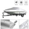 Boat Cover Yacht Outdoor Protection Waterproof Boat Cover Fabric Anti-smashing Tear Proof Silver Reflective 11-22FT