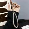 Short Strap Phone Lanyard Chain Plastic Full Diamond Shining Anti-lost Universal Clip Bag Rope for All Phone Case Cover