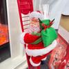 Climbing Santa Claus Doll With Music Christmas Tree Decoration 2025 Xmas Ornament For Home Party Navidad New Year Gift For Kids
