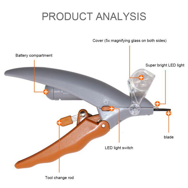 lighted dog clippers