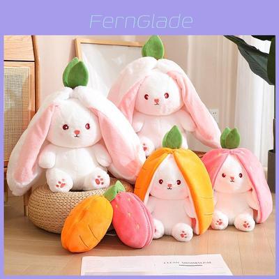 Adorável Brinquedo de Pelúcia Coelho Fruta Transformável