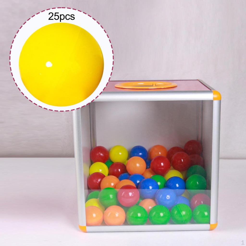 25 Pieces Bingo Ball Calling Balls Universal Durable Accessories Tally Raffle for Parties
