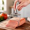 Stainless Steel Handle Slicer Tomato Slicer Ham Slicer Kitchen Food Cutter Slicing Tool for Evenly Cutting Fruits Vegetables and Meats