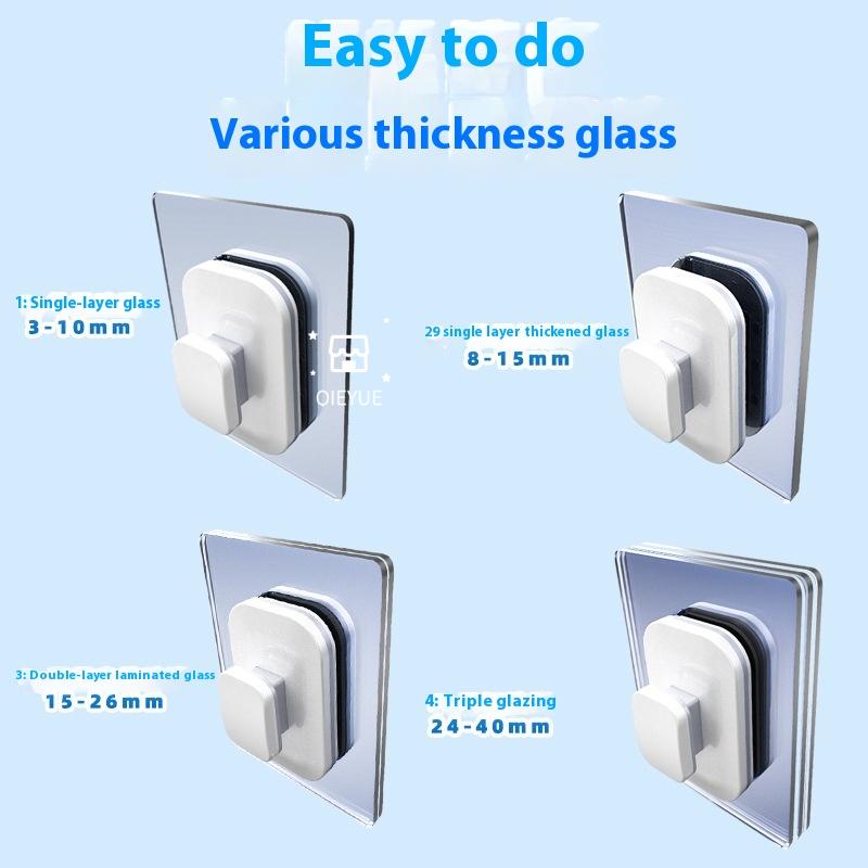 Ştergător de sticlă Spălarea geamurilor magnetice Perie de curățare cu două fețe Perie magnetică de uz casnic pentru spălarea ferestrelor Instrument de curățare a casei Nou