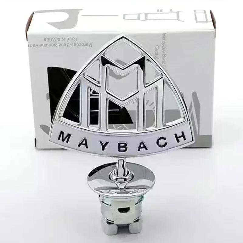 3D Car Front Bonnet Hood Emblem Round Zinc Alloy Badge For Mercedes Benz C E S Class W204 W205 W212 W213 W211 W220 W222 W223