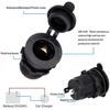 Pack Of 3 Car Cigarette Lighter Sockets Waterproof Marine-Grade Car Cigarette Lighter Adapter For 12 V/24 V Dc Car Boat Motorcycle With 0.6 M Conne
