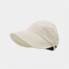 Women's Sun Hat - Breathable, Wide Brim, UV Protection, Open-Top Peaked Visor for Ponytails, Stylish Summer Accessory